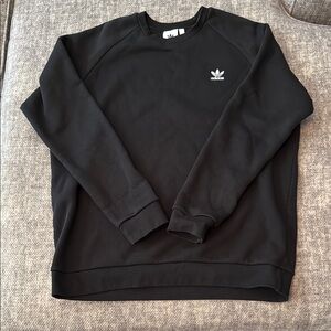 Adidas Black Crewneck Sweatshirt Trefoil Essentials Black men’s XL